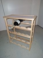 Holz Weinregal für 16 Flaschen.