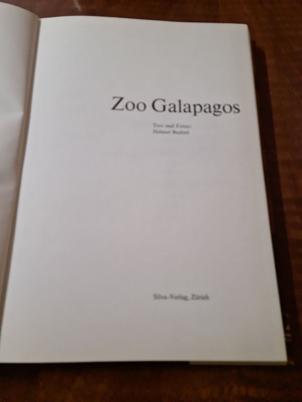 Bücher: Zoo Galapagos – Gebraucht aus Erstfeld von Uhu1980 1