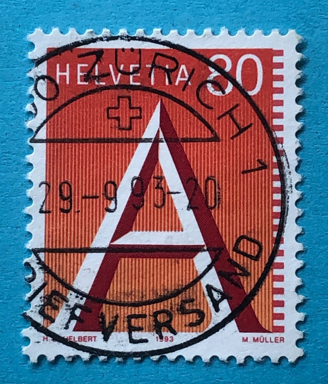 Tutti i francobolli: Nr.838 Stempel Zürich 1993   – Usato da Aarau venduto da Billa007