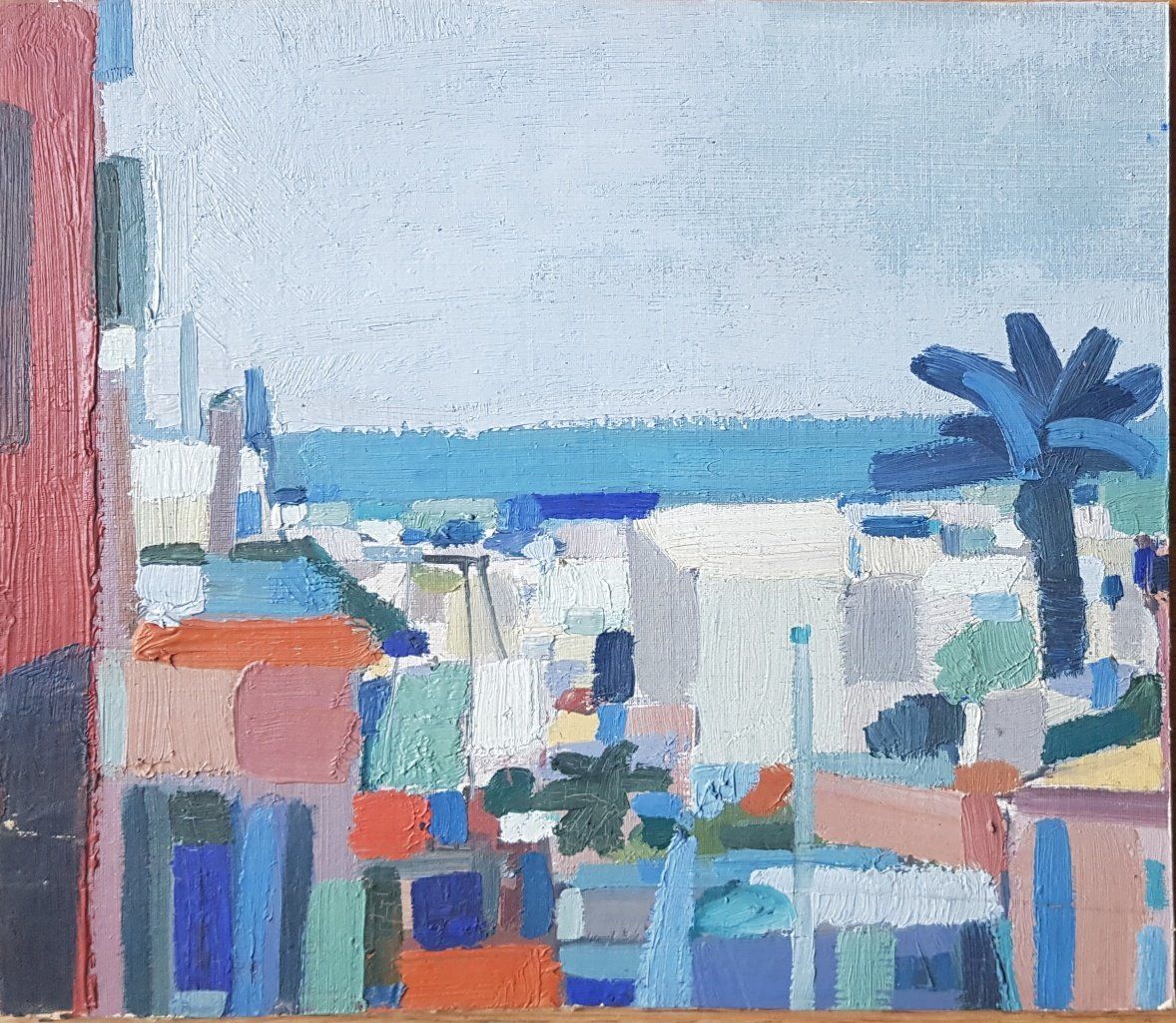 Dipinti: Catania 1958 - Christoph Jeker   - Schweizer Kunst – Usato da Horw venduto da Kunstreich7