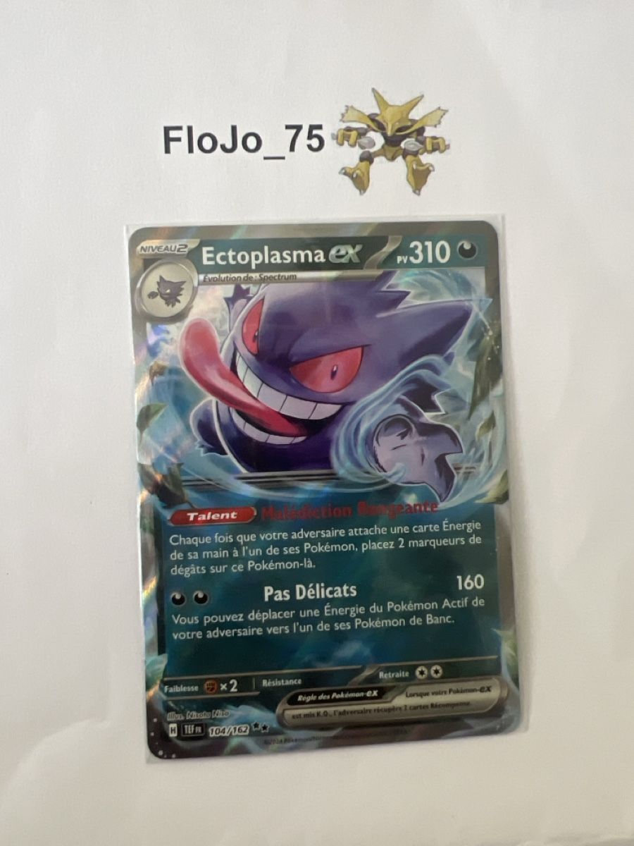 Pokémon Carte collezionabili: Ectoplasma ex 104/162 🇫🇷 – Usato da St-Blaise venduto da FloJo_75