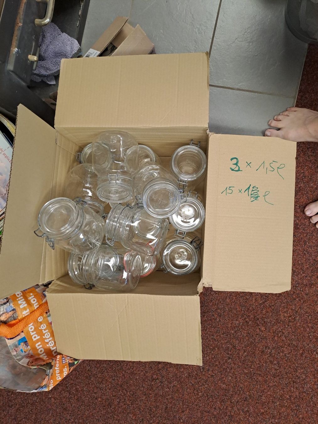 Contenitori & Simili: Einmachgläser 1 Liter + 1.5 Liter – Usato da Benken ZH venduto da StromerHausi 2
