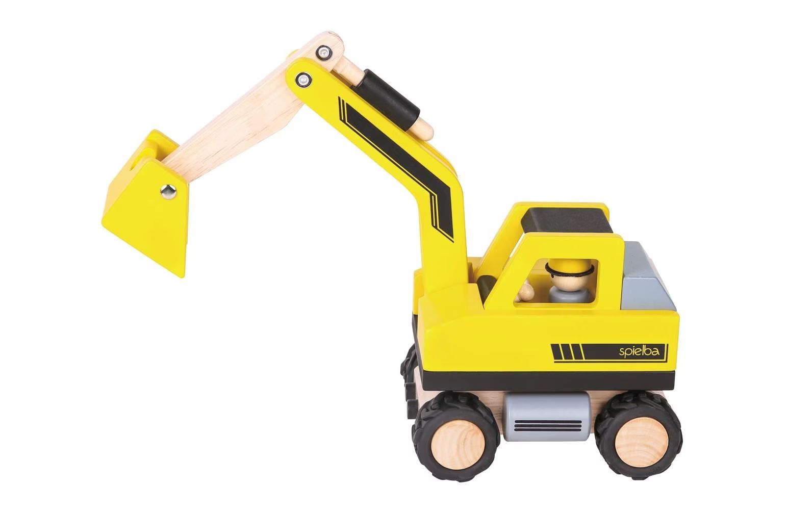 Jouets: Spielba Bagger mit Figur aus Holz – Neuf avec emballage d'origine à Aesch BL par Molny 1