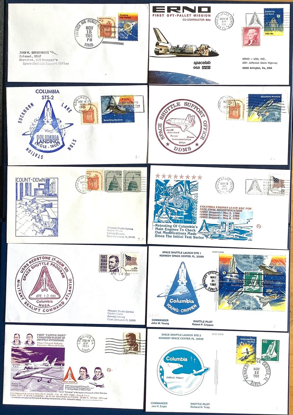 Tutti i francobolli: 1977-1981 USA - Div.Space Briefe Shuttle- Columbia – Nuovo (secondo la descrizione) da Liestal venduto da Skunk02