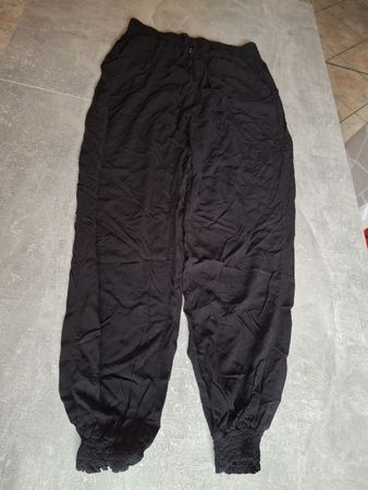 Pantalon noir fluide taille élastique grandeur XL Chicorée