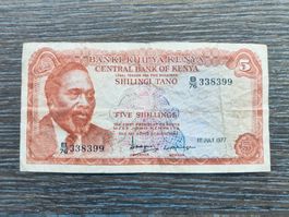 Kenia 5 Shillings 1977 !!!!!