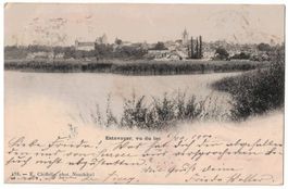 Estavayer, vu du lac, circulée 1900