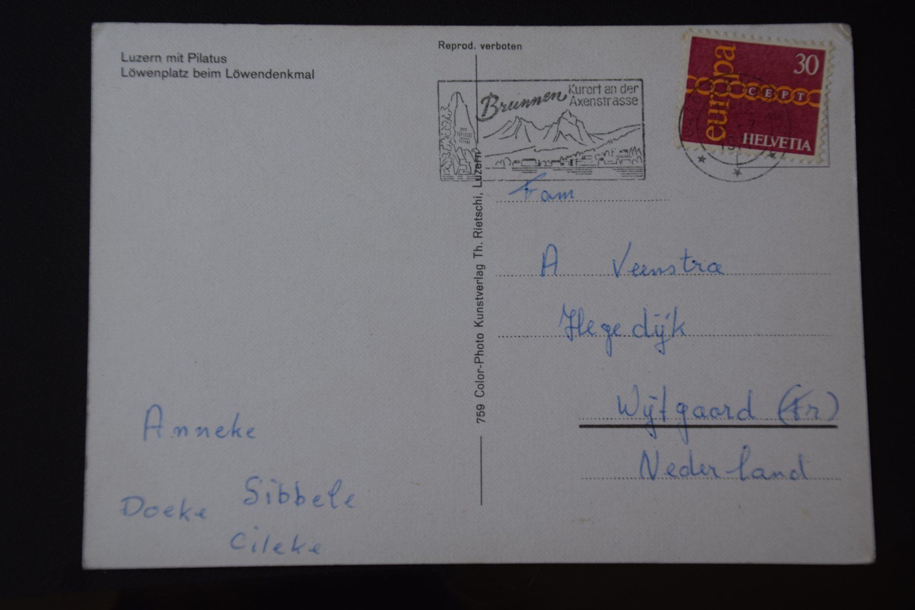 Cartoline postali: AK Luzern, Löwenplatz – Usato da Luzern venduto da CH2018 1