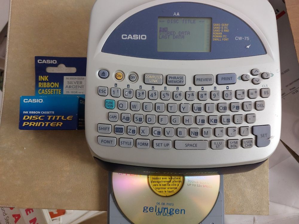 Casio cw 75 Disc Printer Kaufen auf Ricardo