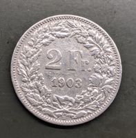 2 Fr. Münze Jahrgang 1903 Silber