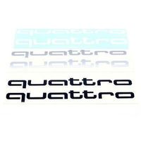 Aufkleber / 2x Quattro  in Schwarz 3x30cm
