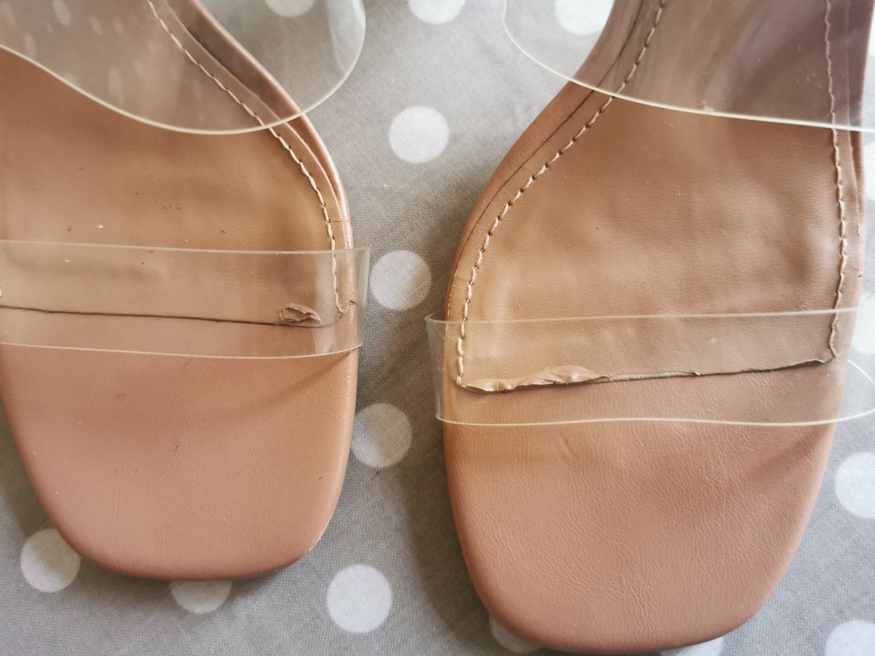 Zara Scarpe da donna: Zara Basic Collection Sandalen, Grösse 38, Transparent – Usato da Genève venduto da GVMaam 1
