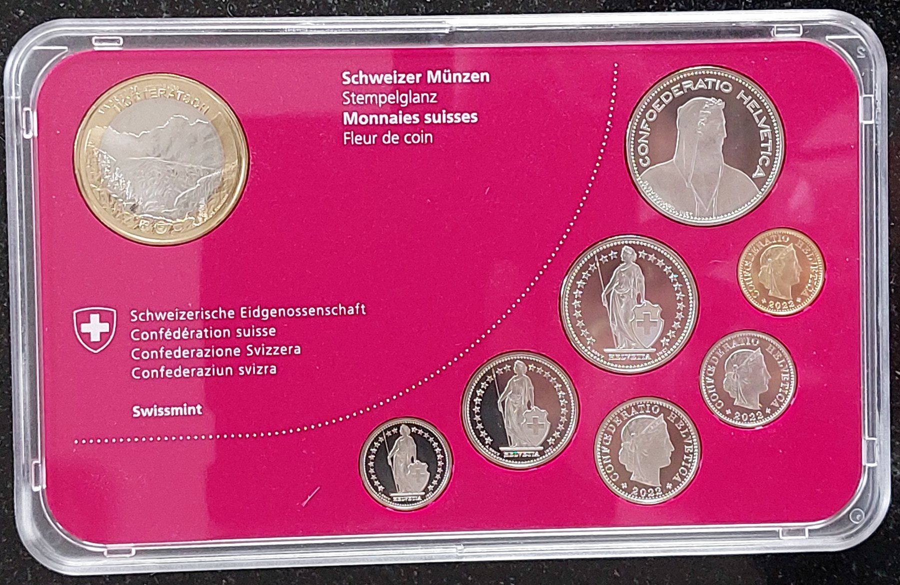 Tutti le monete: Münzsatz Schweiz 2022 stgl – Nuovo (secondo la descrizione) da Arch venduto da coinsandmore 2