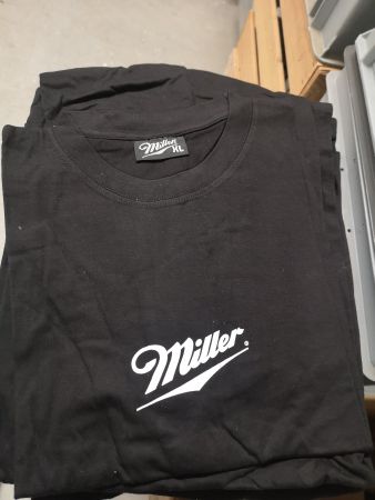 4 x Miller Beer T-Shirt XL Frontprint Miller Bier Shirt