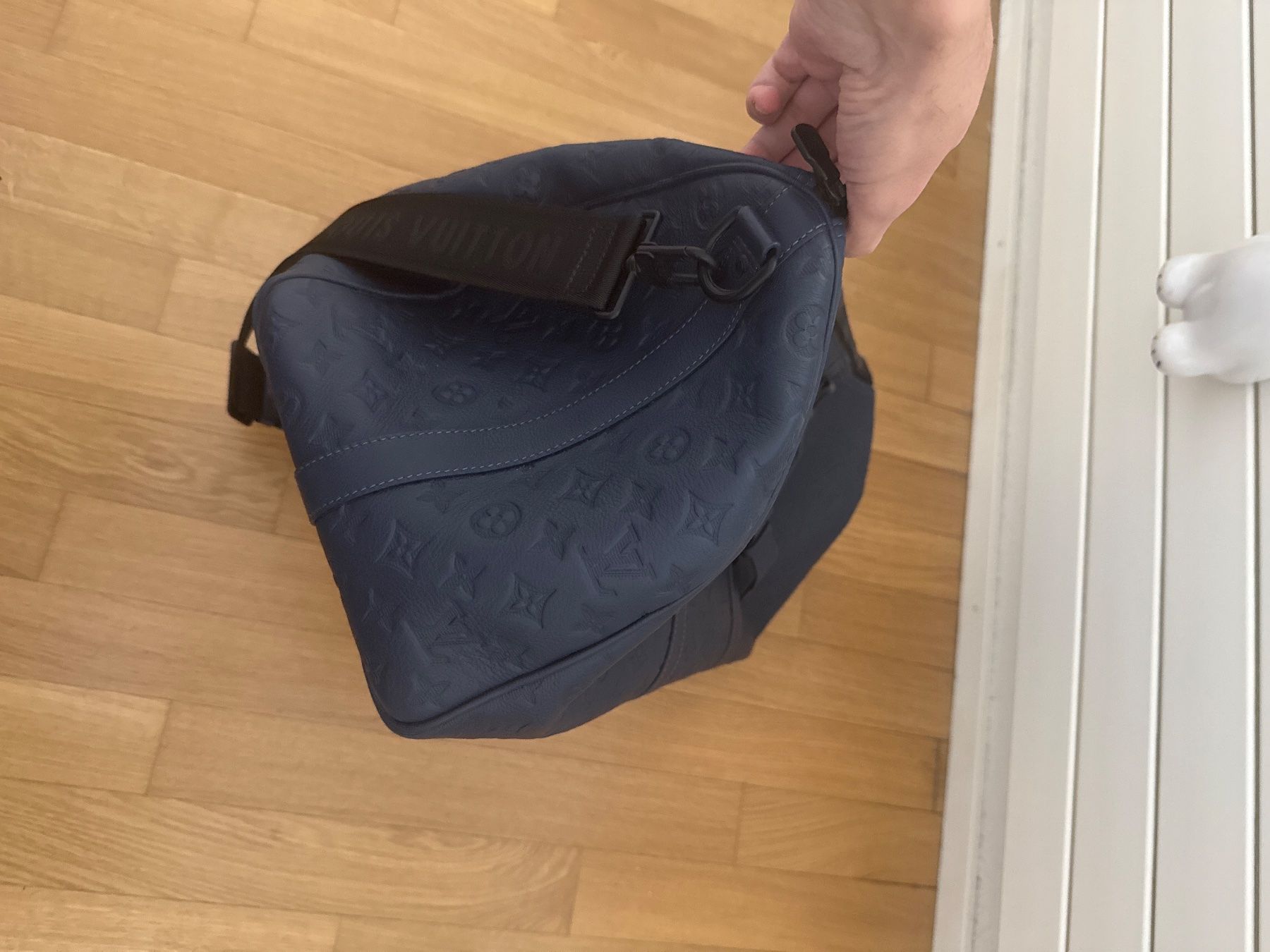 Louis Vuitton Borse: Louis vuitton keepall 50 blue leather 2025 – Usato da Glattbrugg venduto da ssi_ddj2 3