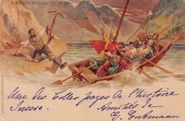 Künstlerkarte Tellsplatte, gelaufen 1901, Künzli-Verlag
