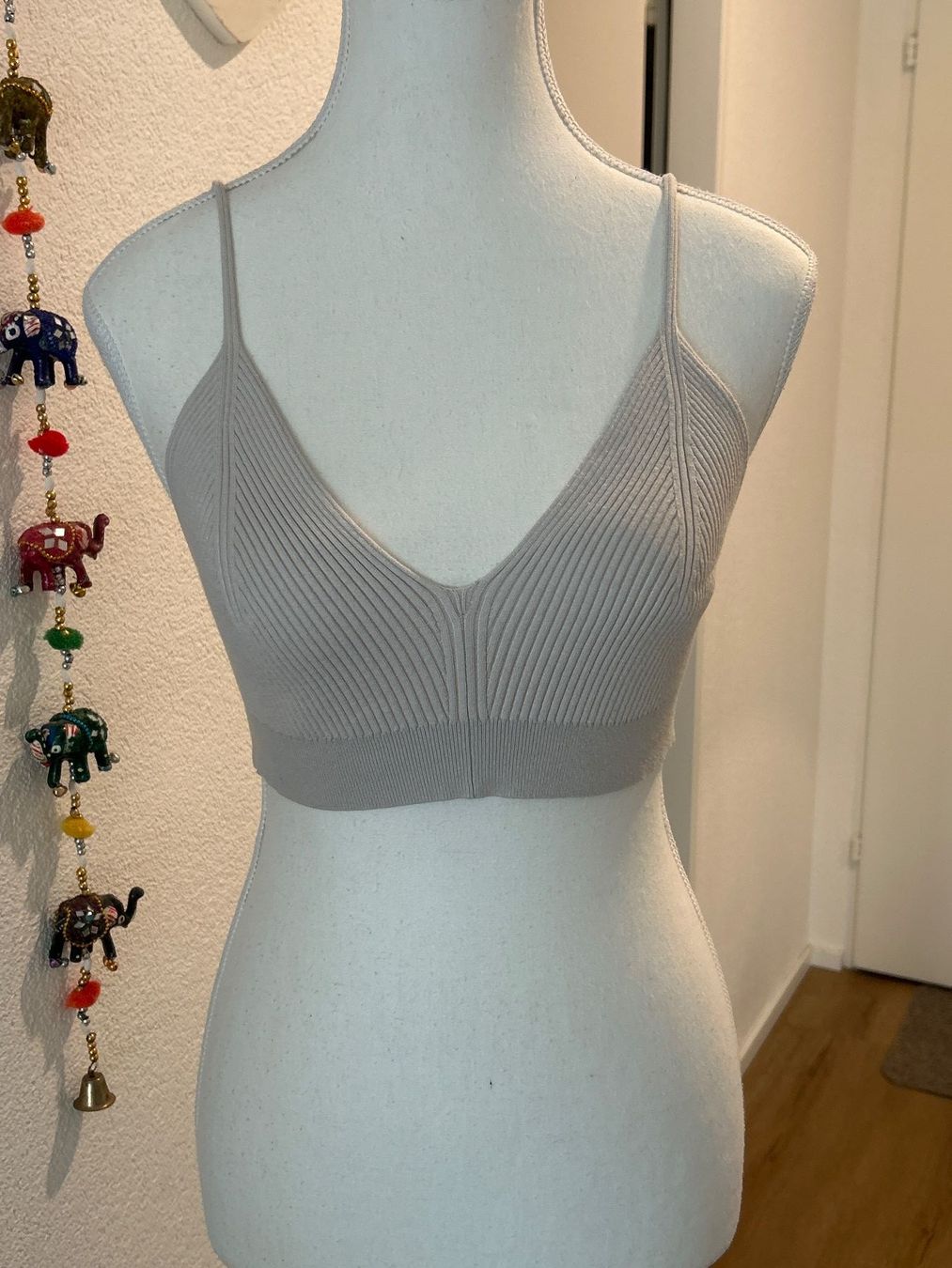 H&M Top: Bustier - Top beige Rippstrick von H&M Gr. S – Usato da Brunnen venduto da Nala2929 3