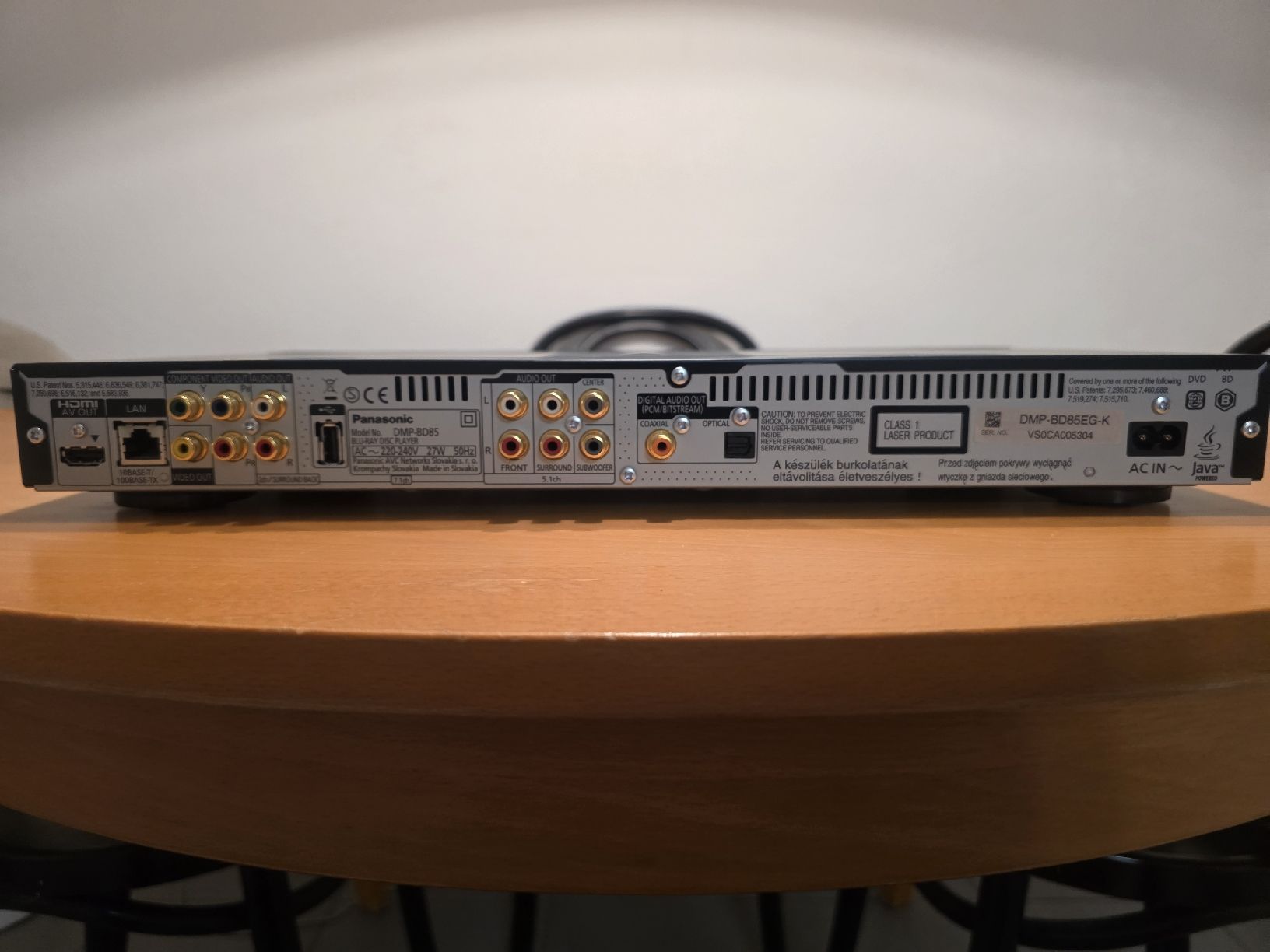 Panasonic Lettore multimediale & Streamer: Panasonic BD-85 Lecteur Blu-Ray – Usato da Bulle venduto da Christophe1080 9