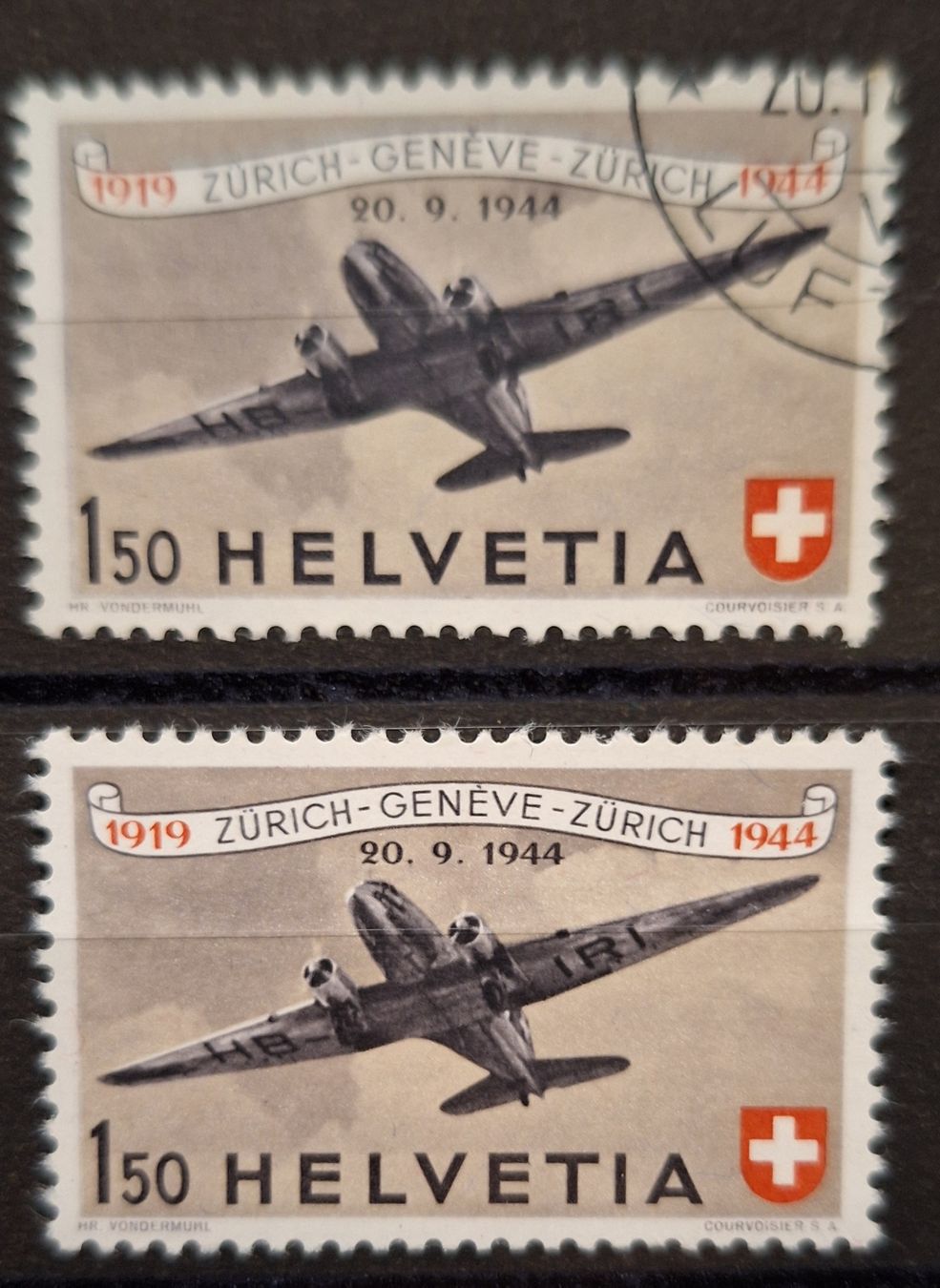 Tutti i francobolli: F40 Flugpost 1944 gesgempelt / ** – Usato da Balgach venduto da SIMEON27
