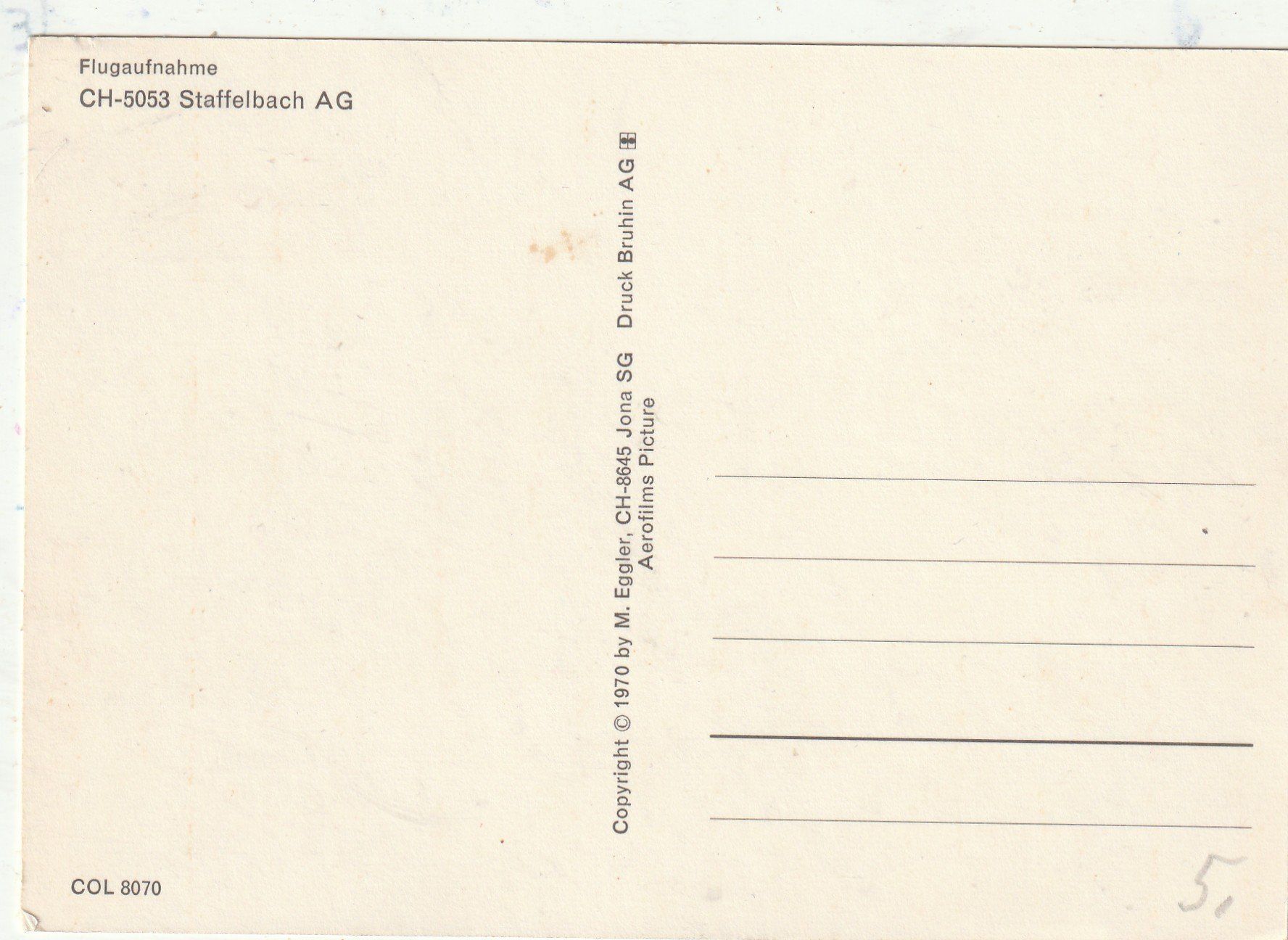 Cartes postales: Staffelbach AG – D'occasion à Lumbrein par made02 1