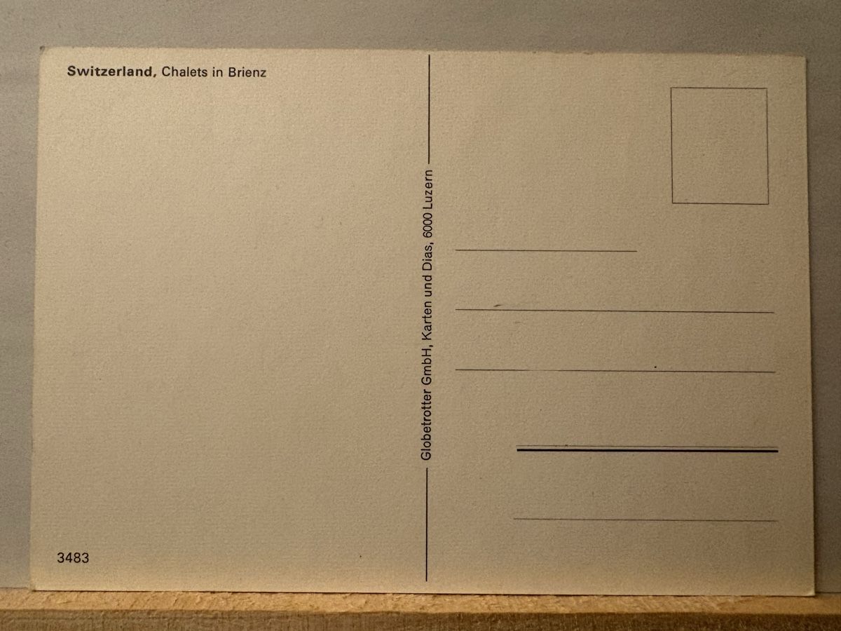 Cartoline postali: AK von Chalet in Brienz – Usato da Rümlang venduto da Brieftaube1 1