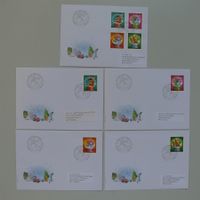 2015, (Nr.1571-1574) 5 Briefe Weihnachten, sauber