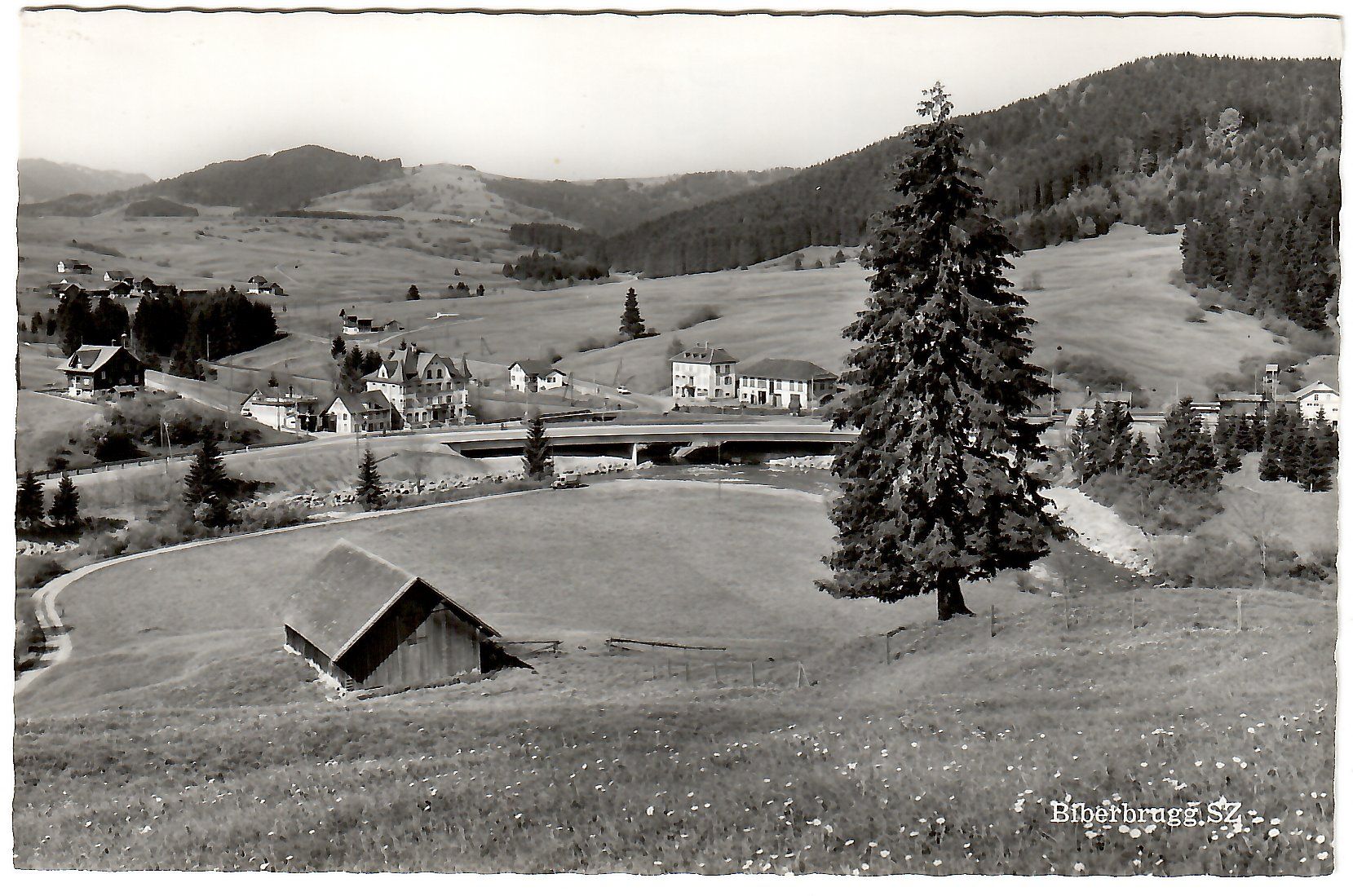 Ansichtskarten: Ansichtskarte   Biberbrugg  SZ – Gebraucht aus Kerns von etma3
