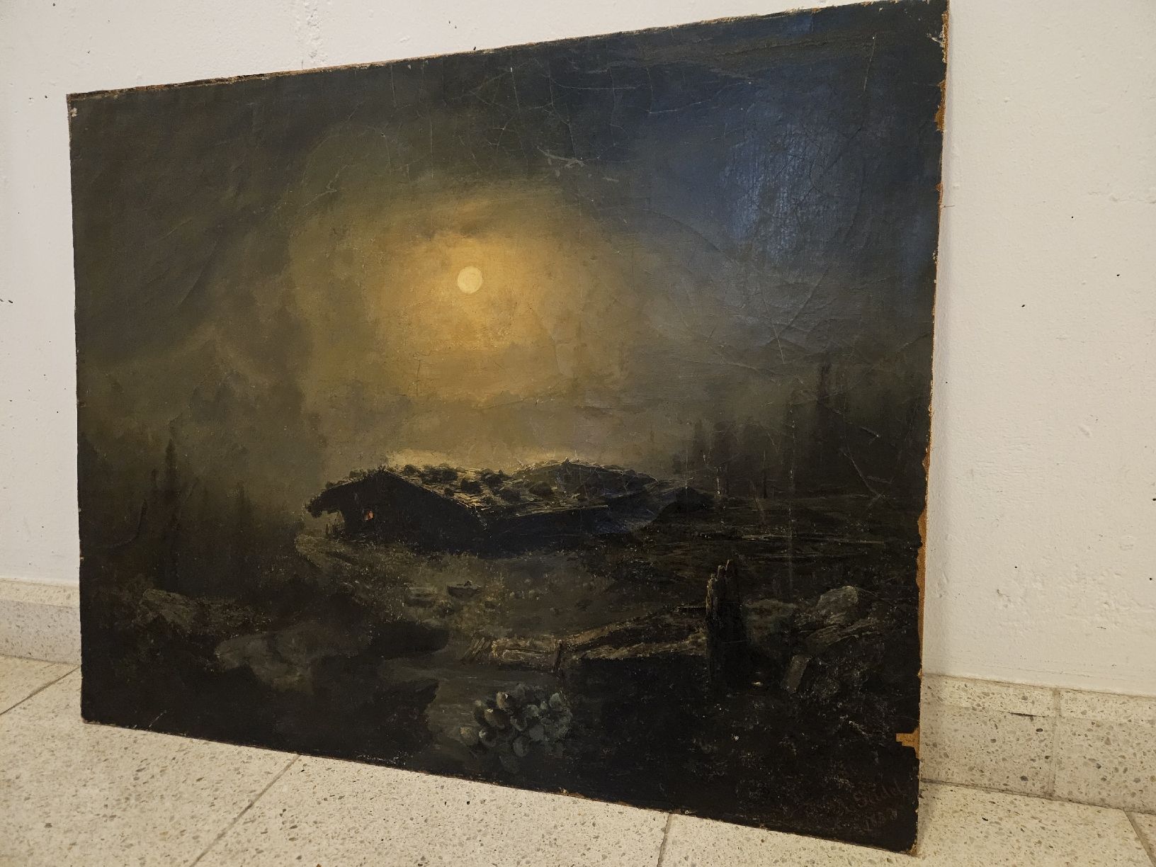 Dipinti: gemälde a.seidel 1853 – Difettoso da Schwellbrunn venduto da Rosaroterpanter 4