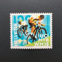 Schweiz Sondermarke Mountainbike WM, 2018, postfrisch
