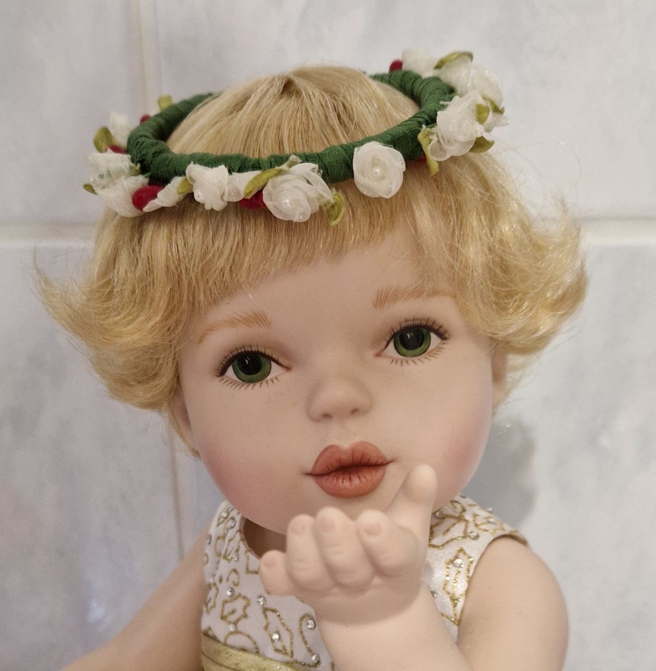 Franklin Mint Statuette: Franklin Mint Baby Puppe limitiert 1000 Stück Angel Kisses – Usato da Büsserach venduto da Syd2000 3