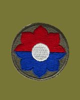 Insigne Patch US Army 9ème ID WW2