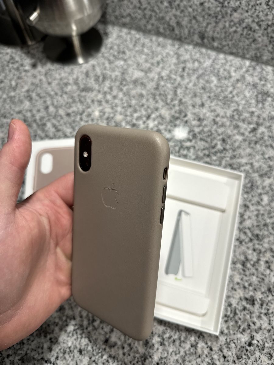 Apple Cover & Protezioni schermo: iPhone X/Xs Leather Case Taupe – Nuovo (secondo la descrizione) da Zug venduto da cvTrex 6