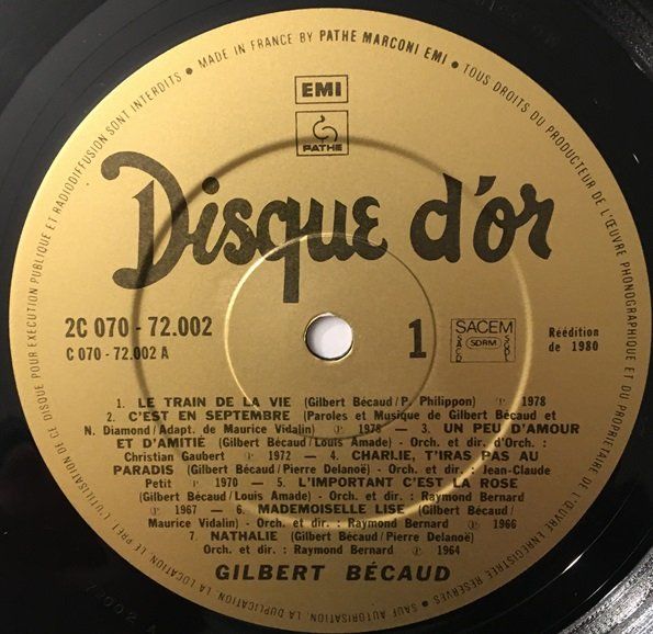 Schallplatten: Gilbert Bécaud – Disque d’or (LP) – Gebraucht aus Grüningen von dptal1898 2