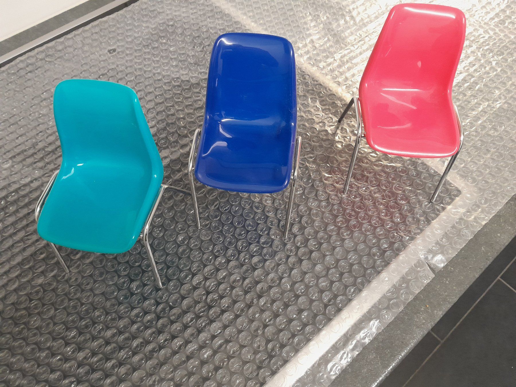 Giocattoli: Mini Plastik Metallstühle – Usato da Rüti ZH venduto da Alemanni 6