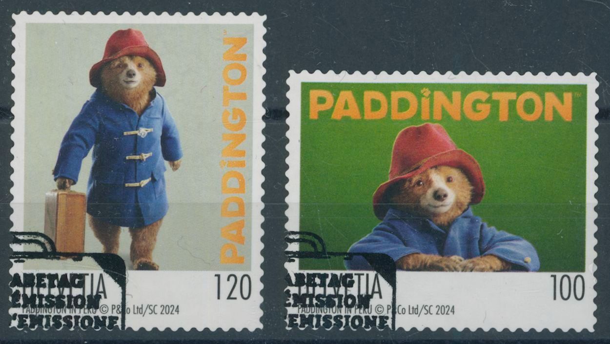 Tutti i francobolli: 2024 - Paddington - Ersttag Stempel ET – Usato da Schindellegi venduto da stationary