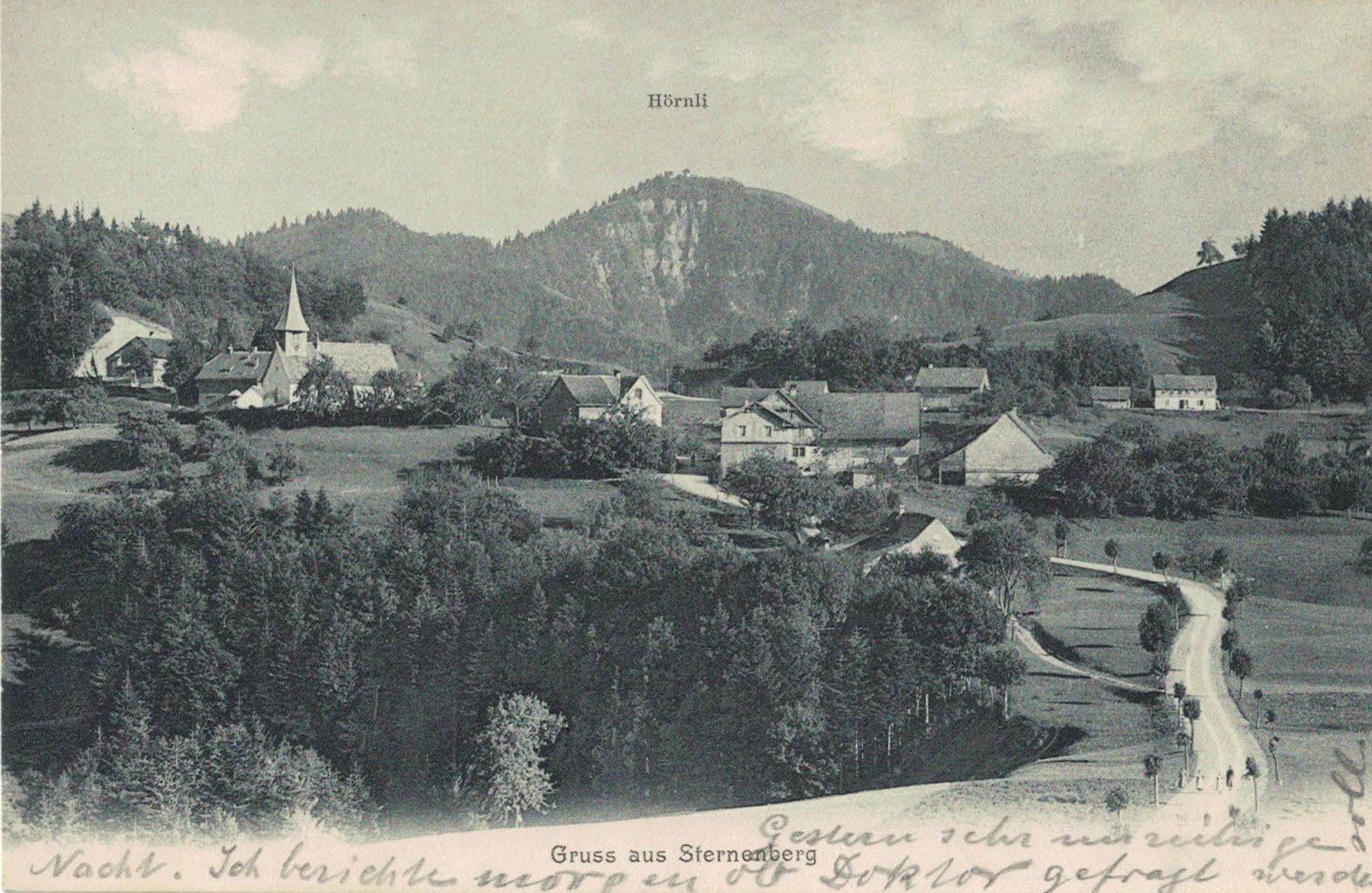 Cartoline postali: Bauma ZH Sternenberg Ortsansicht  ,  ca.1910 – Usato da Solothurn venduto da Bepposol