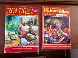 2 vintage Comics ROY TIGER nr 58 + Sammelband Nr 51&52 1969
