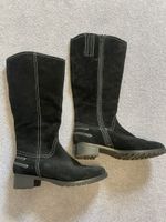 Schwarze Wildleder Stiefel Gr. 38 Pesaro