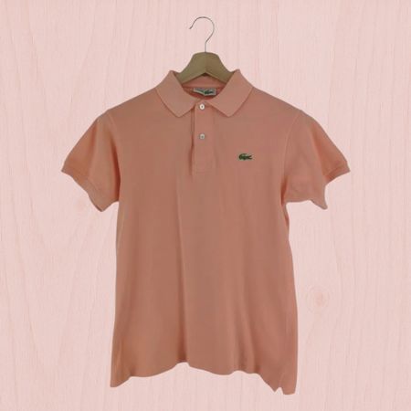 Lacoste Poloshirt Chemise Vintage lachsrosa Grösse 3