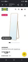 IKORNNES Standing mirror ash 52x167 cm new