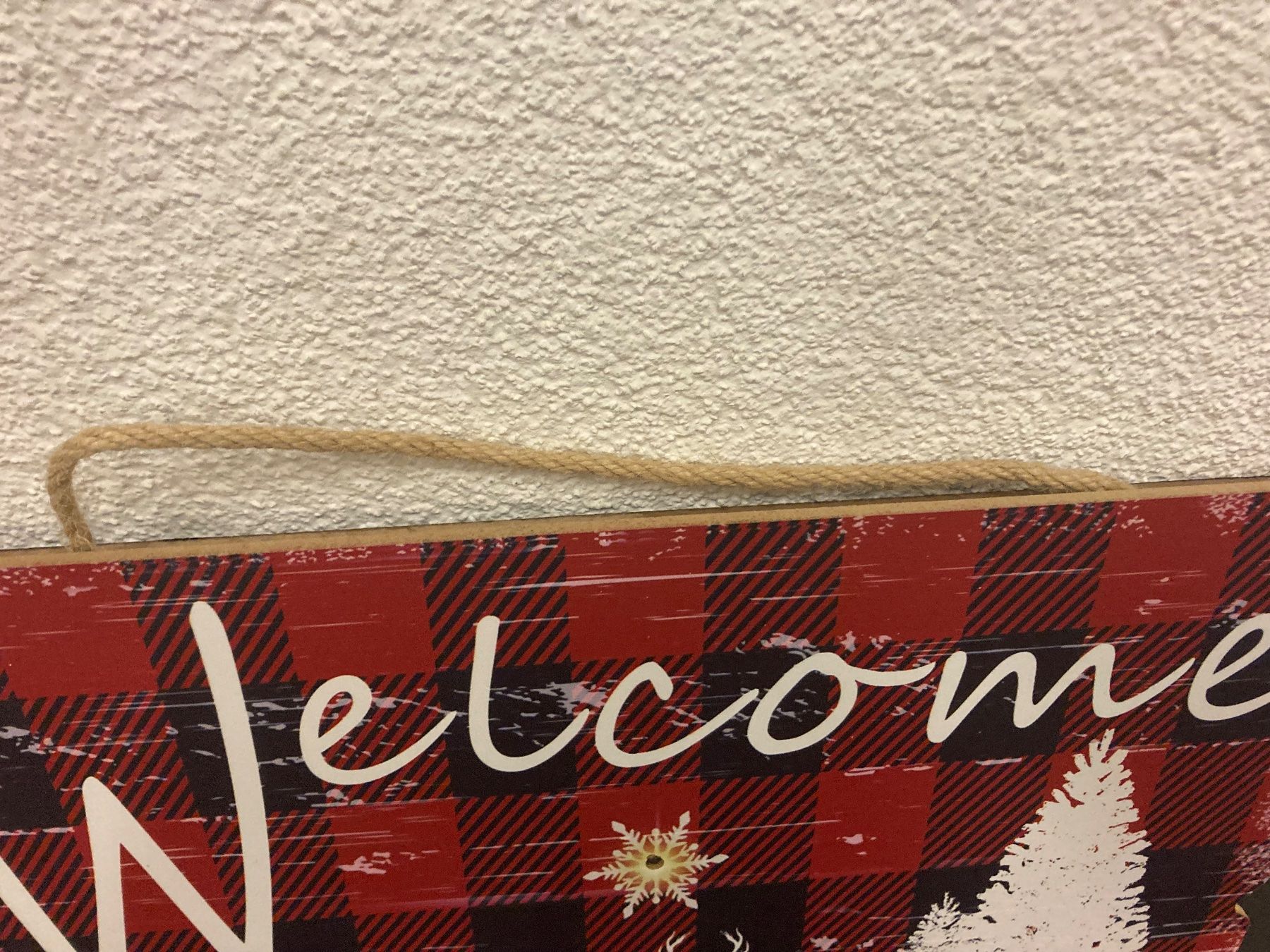 Tutte le decorazioni: Bild aus Holz "Welcome" mit 1 LED, Timer, ca. 40 x 24 cm – Nuovo e nell'imballaggio originale da Neuenhof venduto da jorogo 4