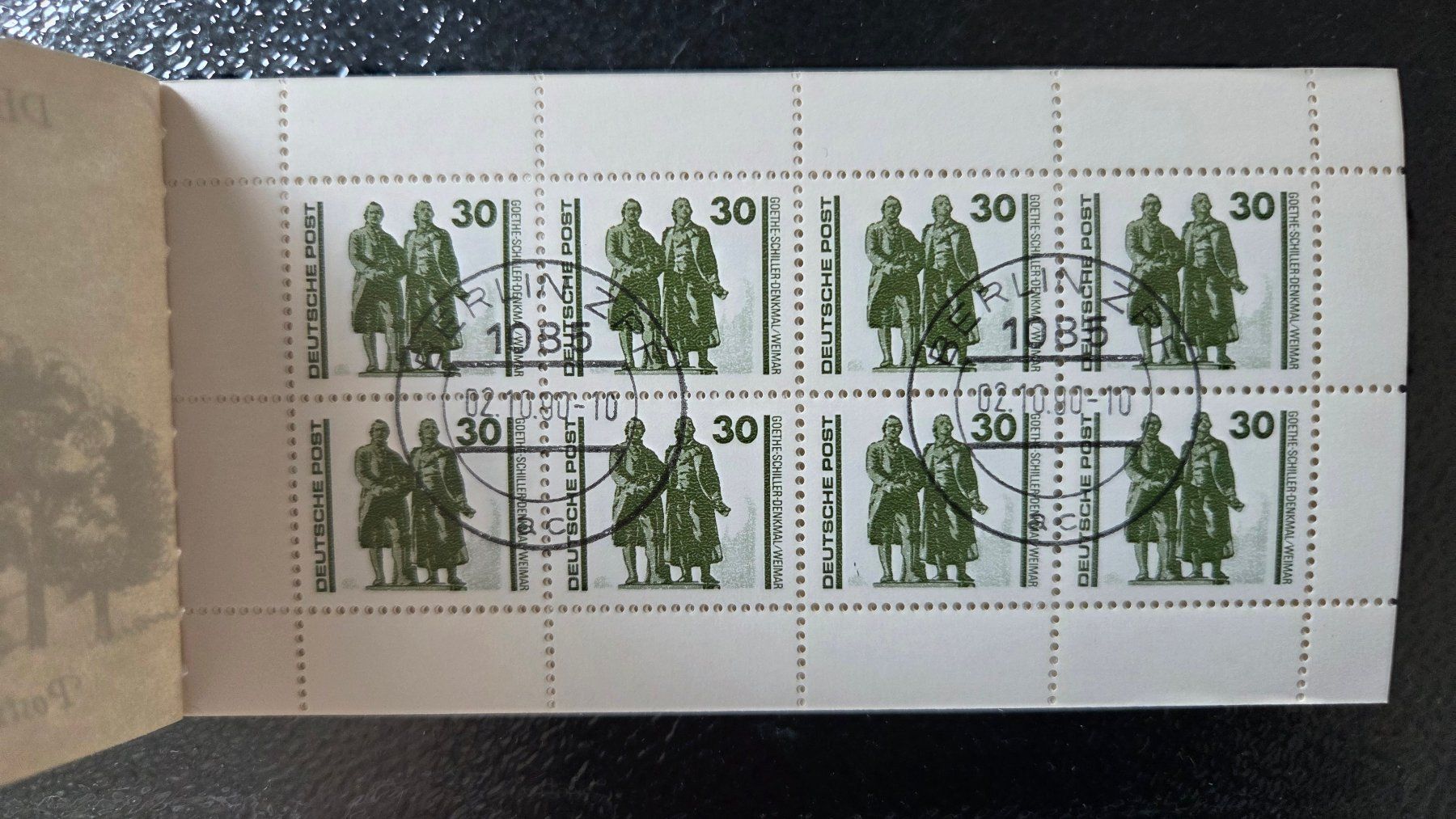 Alle Briefmarken: 2 Markenhefte Deutsche Post 1990, gestempelt – Gebraucht aus Muri b. Bern von Nydegg3 2