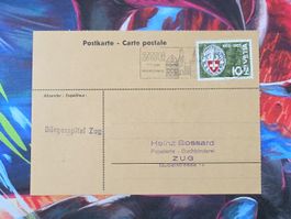 CL33 Carte Postale + Timbre Suisse 1963
