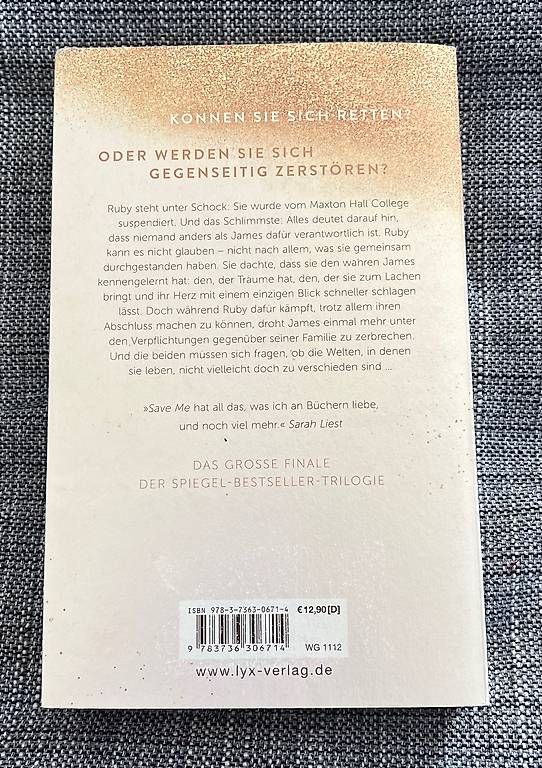 Bücher: Save us/ Maxton Hall – Gebraucht aus Langendorf von La26 1