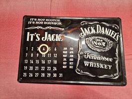 Jack Daniel's Blechschild Kalender, selten, top Zustand!