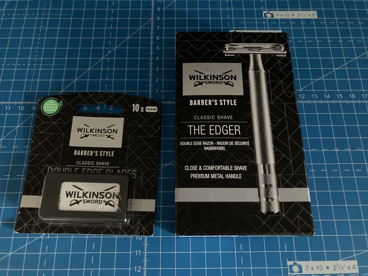 Rasoi & Lamette da barba: Wilkinson • The Edger + Double Edge Blades – Nuovo e nell'imballaggio originale da Monthey venduto da la_hora_cero