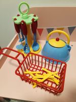 Kinderküchen Zubehör - Pommes Frites, Teekrug, Kochlöffel