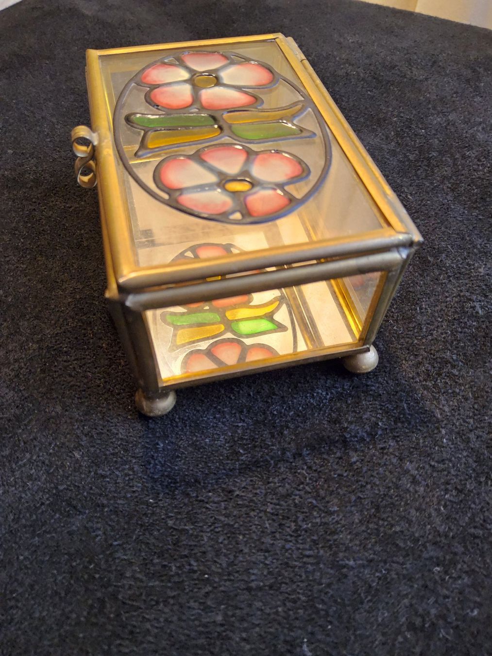 Sonstige Dekorationen & Accessoires: Vintage dekorative Glas Messing Box – Gebraucht aus Zürich von Aleick 5