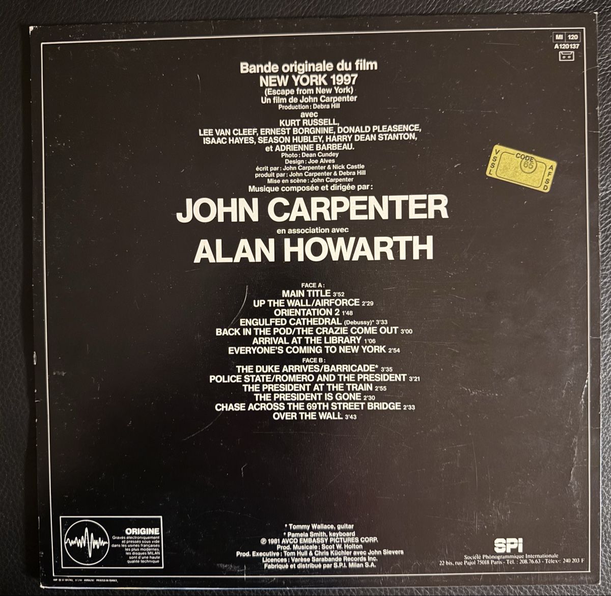 Dischi in vinile: John Carpenter - New York 1997  Schallplatte – Usato da Goldach venduto da Messerguru 1