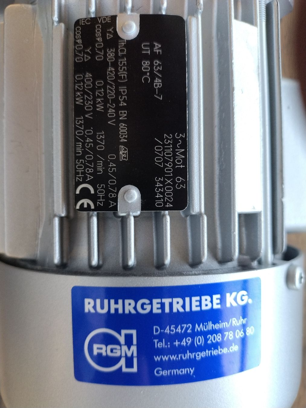 Motori: 0,12KW Getriebemotor  – Nuovo e nell'imballaggio originale da Brüttisellen venduto da Grorbas 1
